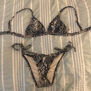 Snake print women’s bikini